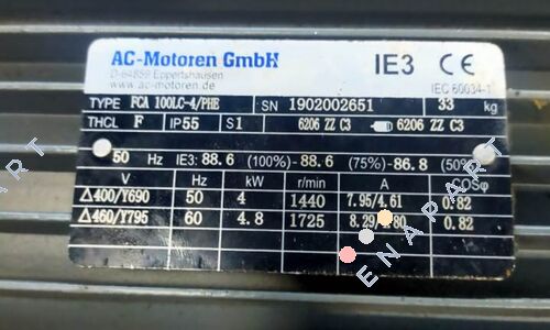 PROG ACM 100 LC 4/P 三相ノルムモータ