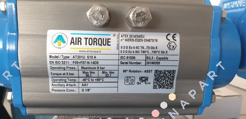 AT201U S10 A (F05+F07-N-DS14) 空気圧式アクチュエータ