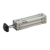 Twin piston rod cylinders