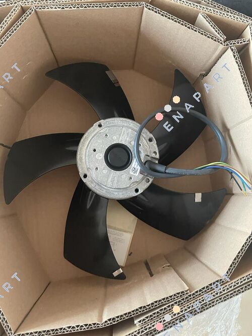 A2D250AA0202 ebm-papst A AC 軸流ファン、ボールベアリング、400 V ac/110 W、250 x 83 mm、2650 rpm、1720 m³/h