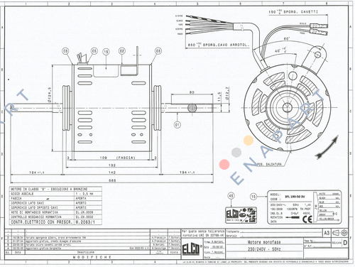 3FL 190-50 3V ファンモータ