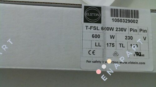 T-FSL 600 W 230 V セラミック赤外線ロングフェイスヒーター