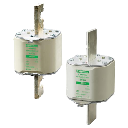 NH fuse-links aM 690VAC , top indicator/live gripping-lugs size 4, 4a