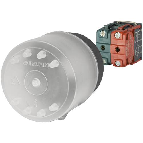 1 N.O. + 1 N.C. with flange, with protective cap