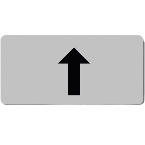 Adhesive labels with symbols 13x27