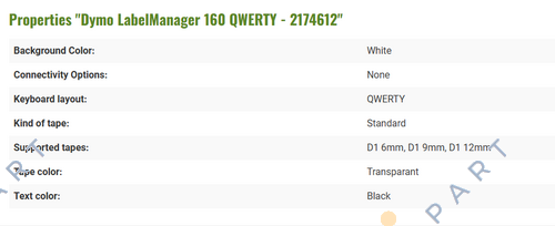 Qwerty keyboard (2174612) ラベルマネージャー 160 クワーティ