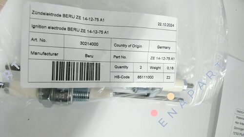 ZE 14-12-75 A1 点火電極