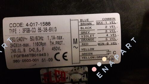 GMV 3FGB.CO.85.38.6V/3 FGFB46TB0194S SETEM011.01 *40171588*